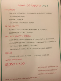 Ristorante Pizzeria New Paradise à Buccinasco menu