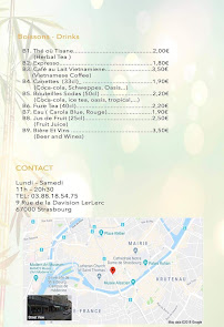 Restaurant vietnamien Viet 168 à Strasbourg - menu / carte