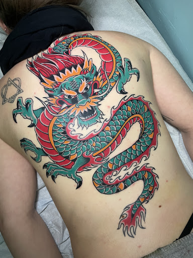 Explore spongebob tattoo ideas, creative tattoo ideas in Bangor, available at El Dorado Tattoos