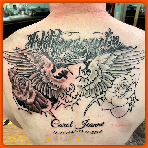 Explore snow tattoo ideas, creative tattoo ideas in Watertown, available at 623 Tattoo