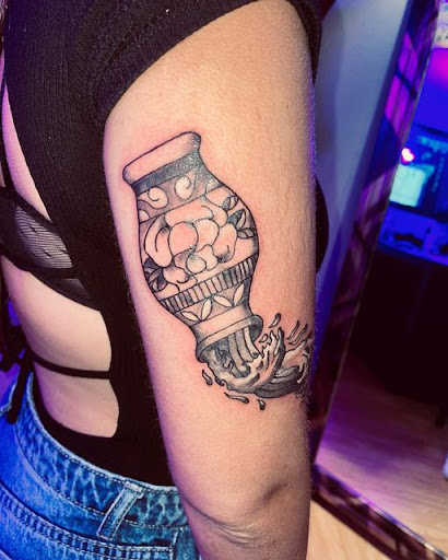 Explore lettering ideas tattoo, creative tattoo ideas in Gautier, available at Voodoo Tattoo