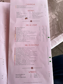 Le Départ Saint-Michel à Paris menu