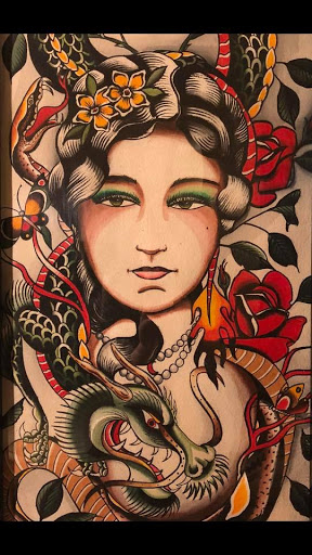 Explore sunshine tattoos ideas, creative tattoo ideas in Ironwood, available at Iron Ink Tattoos