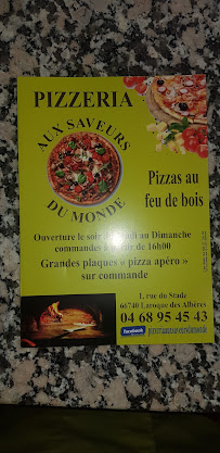 Pizza du Pizzas à emporter Pizzeria Aux Saveurs Du Monde à Laroque-des-Albères - n°7