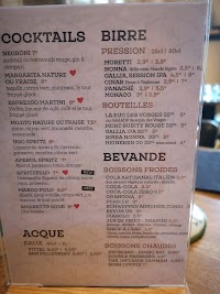 Carte du Pizzeria restaurant NONNO à Épinal