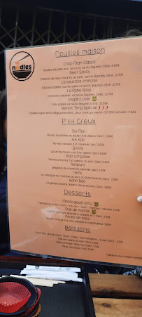 N88DLES à Toulouse menu