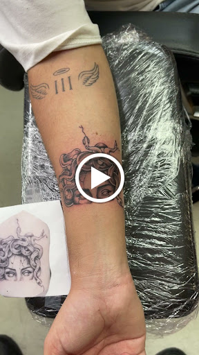 Explore small jesus tattoo ideas, creative tattoo ideas in San Diego, available at Wylde Sydes Tattoo & Body Piercing