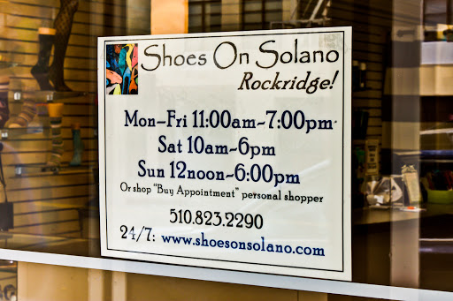 Shoe Store «Shoes On Solano», reviews and photos, 5933 College Ave, Oakland, CA 94618, USA