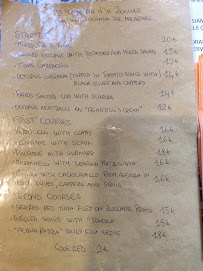 A Taverna d' 'e Zoccole à Naples menu