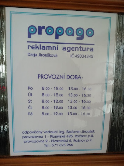 PROPAGO – reklamní agentura, KOPÍROVACÍ CENTRUM