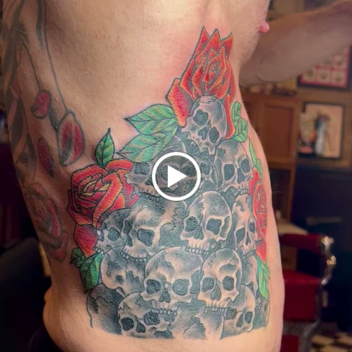 Explore black bear tattoo ideas, creative tattoo ideas in Terre Haute, available at Timeless Tattoo LLC