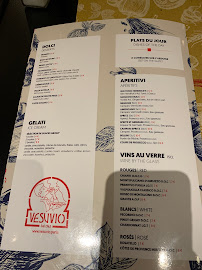 Carte du Pizza Vesuvio - George V à Paris