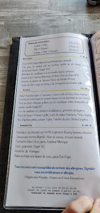 Le Bistro d'en Face à Bergerac menu