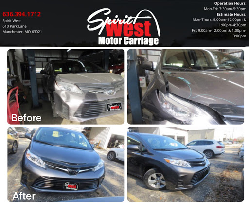 Auto Body Shop «Spirit West Motor Carriage», reviews and photos, 610 Park Ln, Ballwin, MO 63011, USA