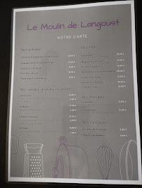 LE MOULIN DE LANGOUST à Gourbit menu