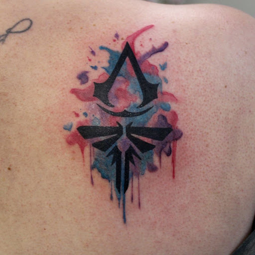 Explore map tattoo ideas, creative tattoo ideas in Fort Myers, available at Tiger Lotus Tattoo and Piercing