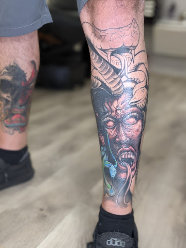 Explore women's half sleeve tattoo ideas, creative tattoo ideas in Longmont, available at Sharkys Paradise