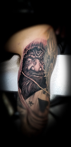 Explore camino de santiago tattoo ideas, creative tattoo ideas in Chapel Hill, available at Durham Tattoos