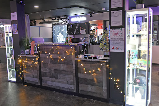 Explore camper tattoo ideas, creative tattoo ideas in Holmen, available at Black Widow Tattoo Company