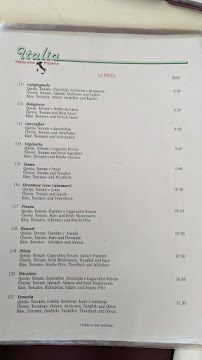 Menu / carte de Restaurante Italia à Lagos