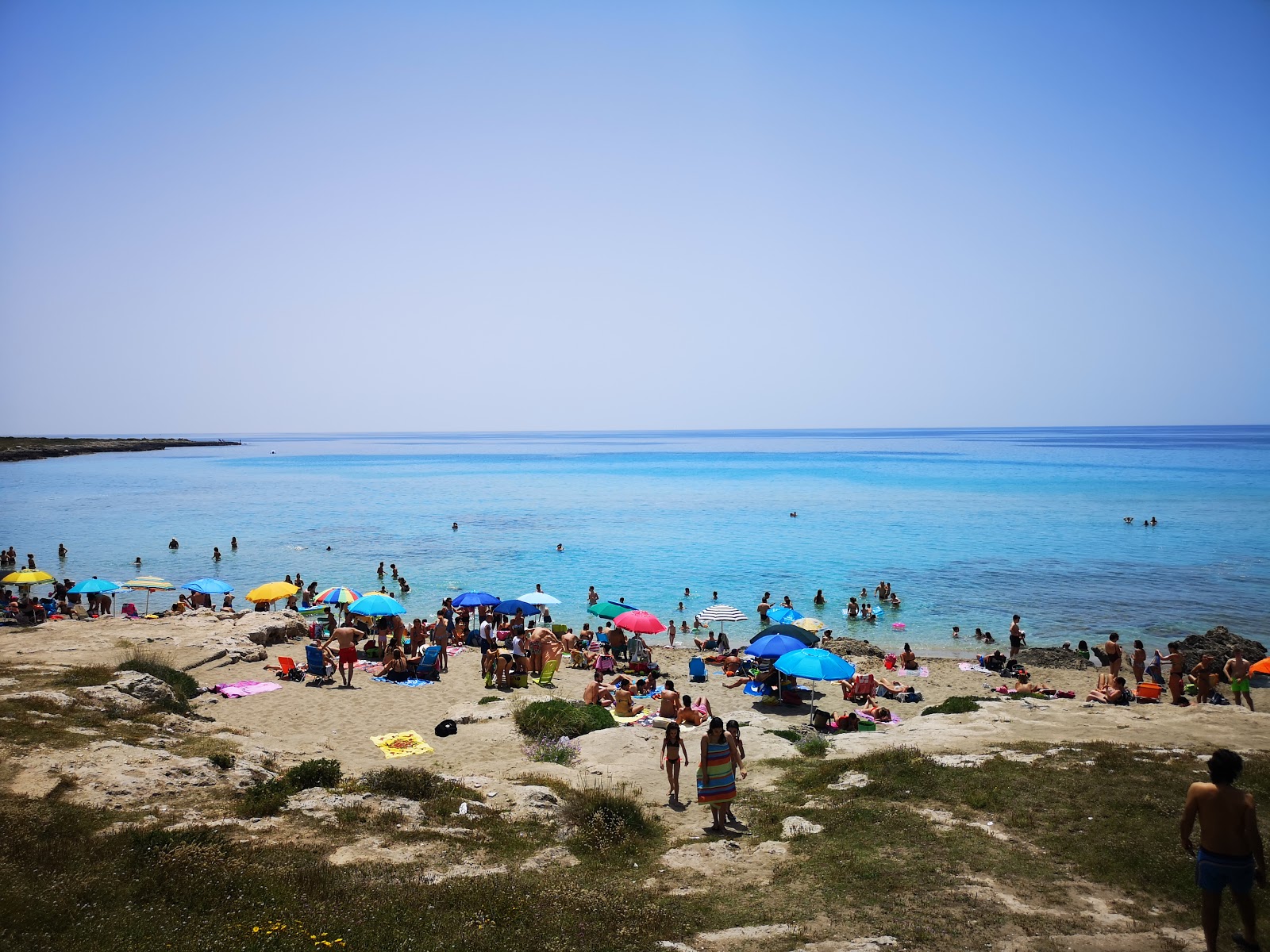 Photo of Tramontone Beach and the settlement