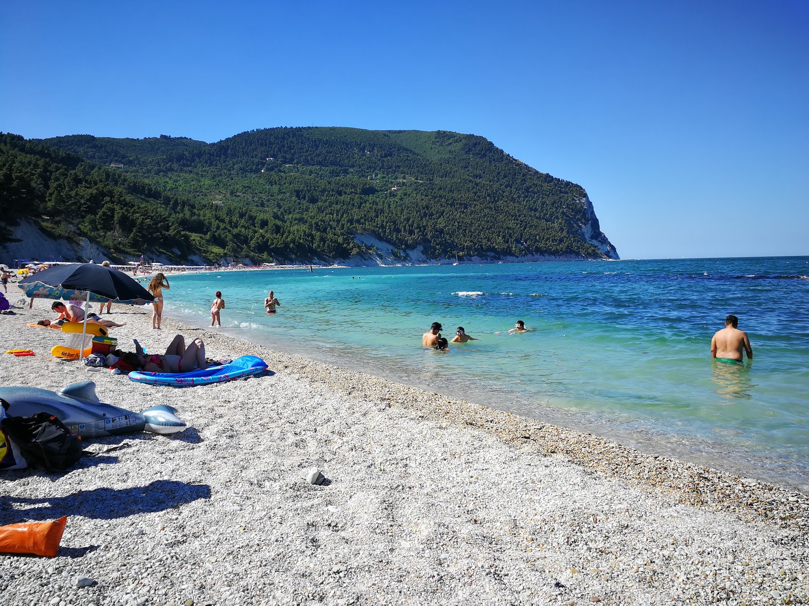 Photo of San Michele Beach with light fine pebble surface