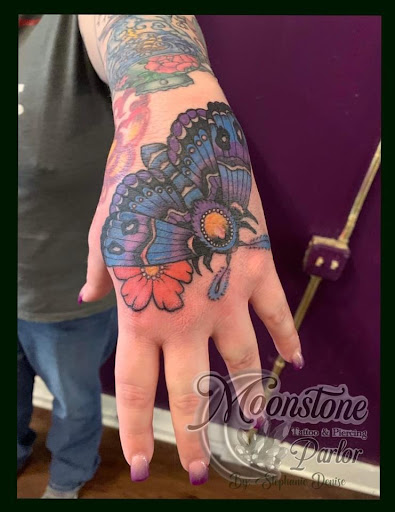 Explore 1/4 sleeve tattoo ideas, creative tattoo ideas in Shelbyville, available at Moonstone Tattoo and Piercing Parlor