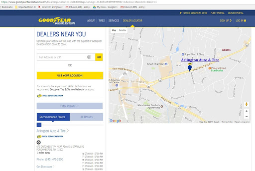 Auto Repair Shop «Arlington Auto & Tire Service», reviews and photos, 678 Dutchess Turnpike, Poughkeepsie, NY 12603, USA