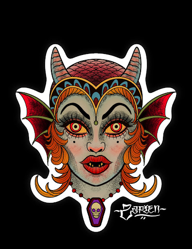 Explore jormungandr tattoo ideas, creative tattoo ideas in El Paso, available at Santa Rosa Tattoo Studio