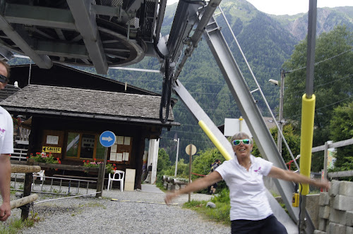La jonction à Chamonix-Mont-Blanc