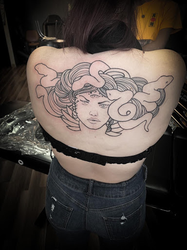 Explore piano tattoo ideas, creative tattoo ideas in Windsor, available at Spillen Ink