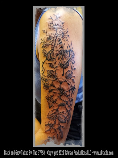 Explore cover up black tattoo ideas, creative tattoo ideas in Topeka, available at Artist Alley Studio Tattoos & Piercings