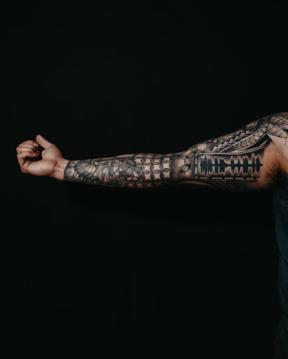 Explore lunar tattoo ideas, creative tattoo ideas in Montgomery, available at Flying Eye Tattoo Studio