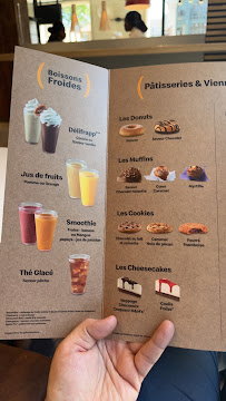 Menu / carte de McDonald's à Versailles