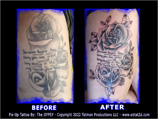 Explore evil tattoo ideas, creative tattoo ideas in Topeka, available at Artist Alley Studio Tattoos & Piercings