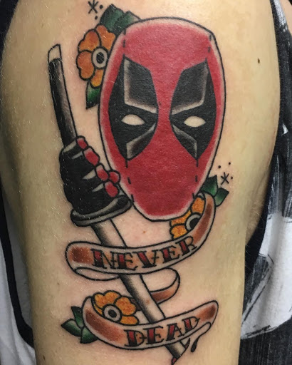 Explore camper tattoo ideas, creative tattoo ideas in Salt Lake City, available at SLC Ink Tattoo Salt Lake City, Utah