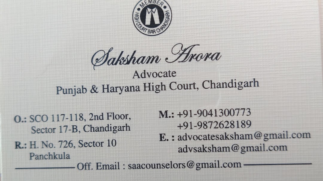 Advocate Saksham Arora