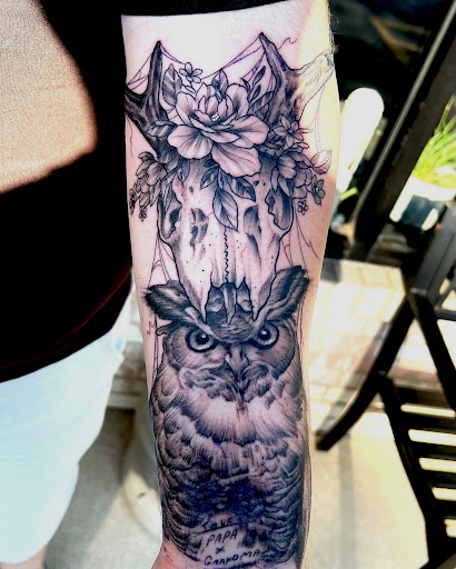 Explore drug tattoo ideas, creative tattoo ideas in Lockport, available at Archer Ink Tattoo