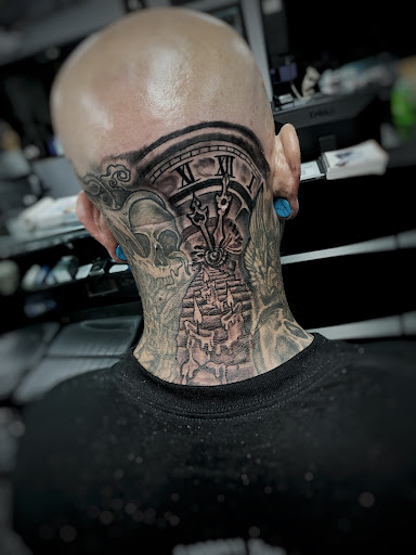 Explore half sleeve ocean tattoo ideas, creative tattoo ideas in Fort Myers, available at Loyal 2 The Coil Tattoos & Piercings (Edison Mall Location Entrance F)