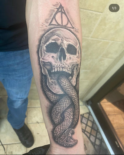 Explore chrysanthemum tattoo november birth flower tattoo ideas, creative tattoo ideas in Myrtle Beach, available at Dr Ink Tattoo