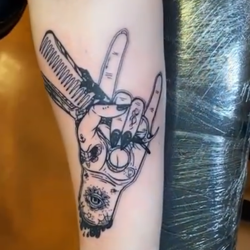 Explore dead space tattoo ideas, creative tattoo ideas in Aledo, available at Elevated Tattoo & Piercing