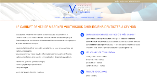Dentiste Cabinet dentaire Mazoyer Vouthisouk Seynod