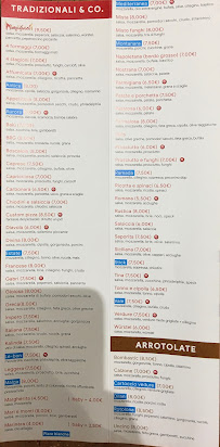 Menu du Pizzeria per asporto Mangiafuoco | Preganziol à Preganziol