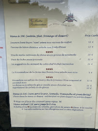 Menu / carte de La Garenne à Cahors