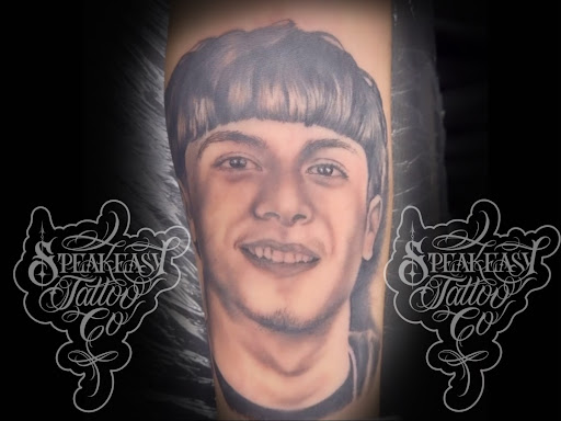 Explore heart attack tattoo ideas, creative tattoo ideas in Milwaukee, available at Speakeasy Tattoo Co