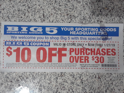 Sporting Goods Store «Big 5 Sporting Goods», reviews and photos, 705 E Birch St, Brea, CA 92821, USA