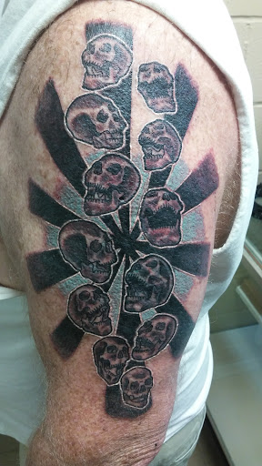 Explore taurus bull tattoo ideas, creative tattoo ideas in Freeport, available at Broken Moon Tattoos