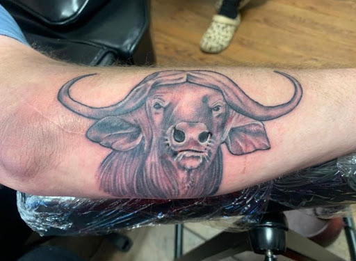 Explore mens tattoo ideas leg, creative tattoo ideas in Denver, available at 5280 INK