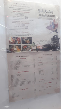 Restaurant asiatique Au Lotus d'Or à Brives-Charensac (la carte)