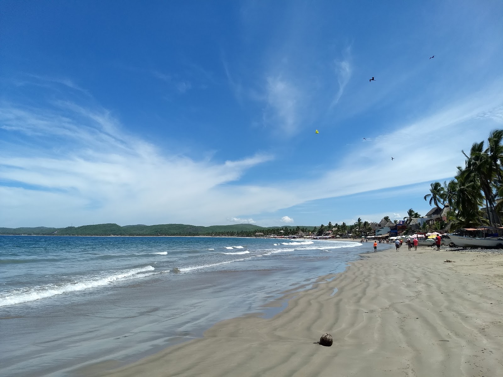 Fotografie cu Playa La Manzanilla - locul popular printre cunoscătorii de relaxare